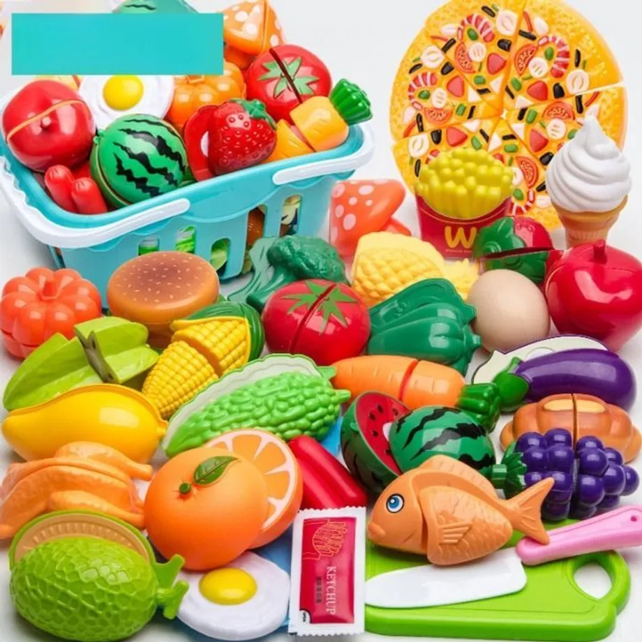 Sada plastových potravin pro děti Play Food Toy