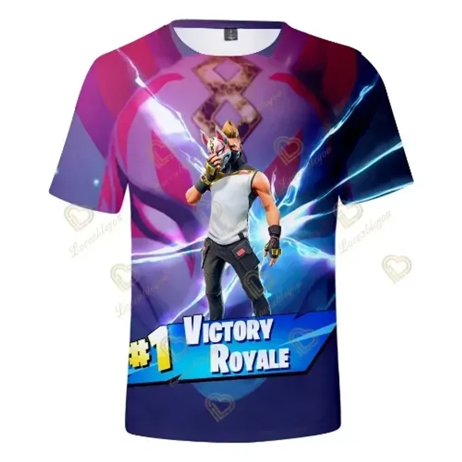 Stylové unisex tričko s krátkým rukávem a různými motivy z oblíbené hry Fortnite