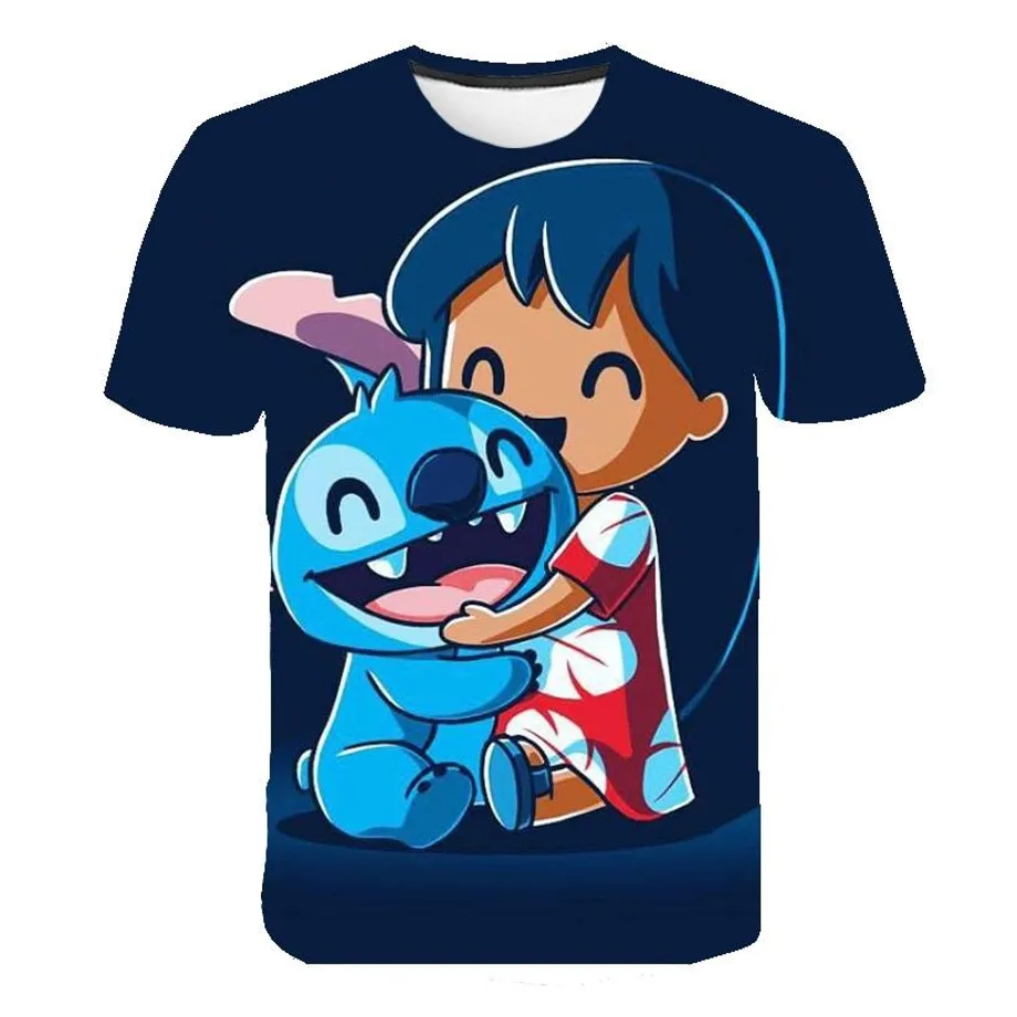 Dětské luxusní tričko s krátkým rukávem s potiskem oblíbené Disney postavy Stitch Jayceon