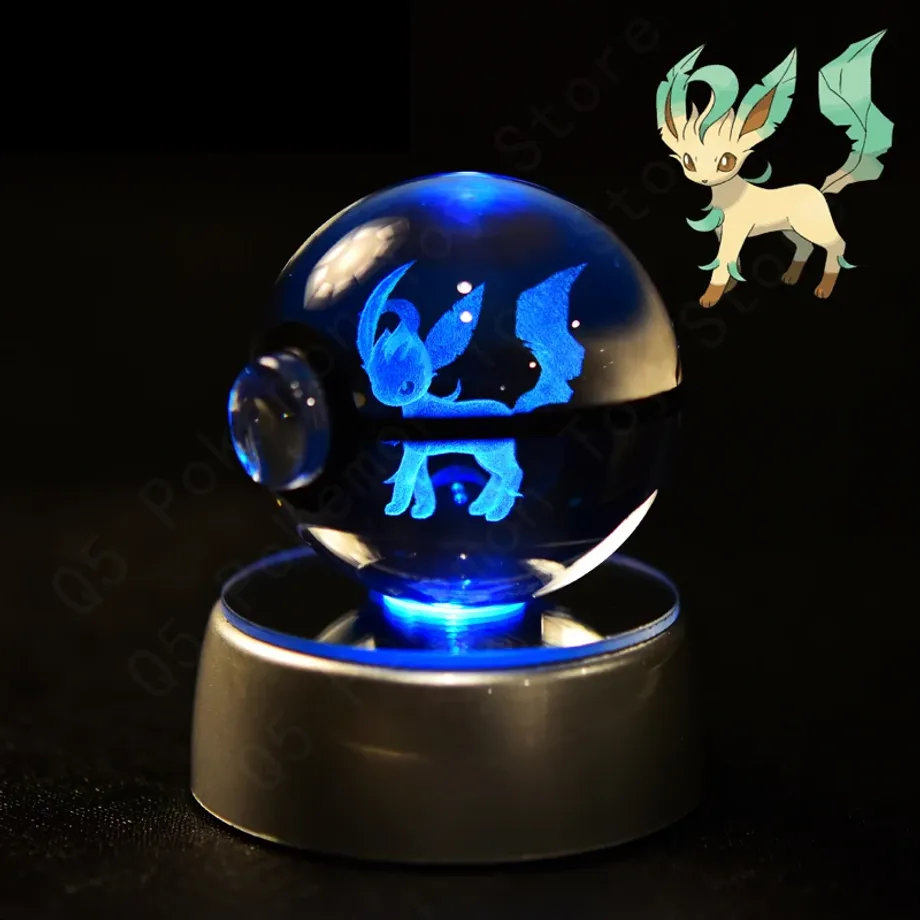 Roztomilá 3D stolní lampa ve tvaru Pokébalu s motivem Pokemonů