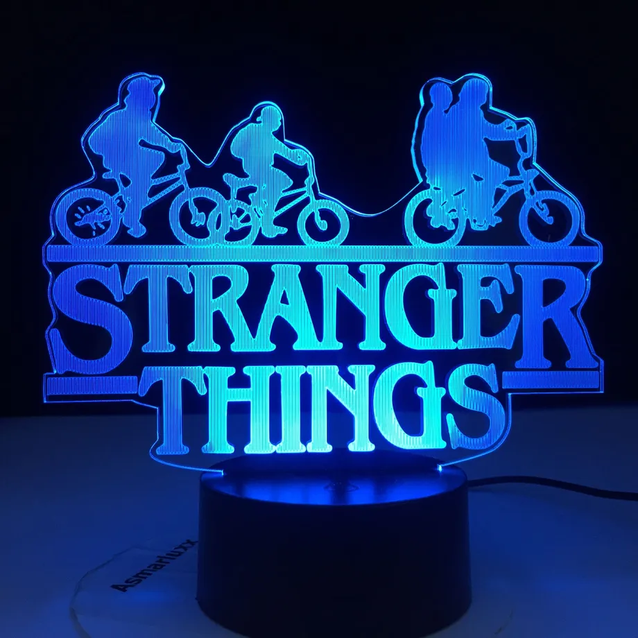 LED měnící se noční světlo Stranger Thing