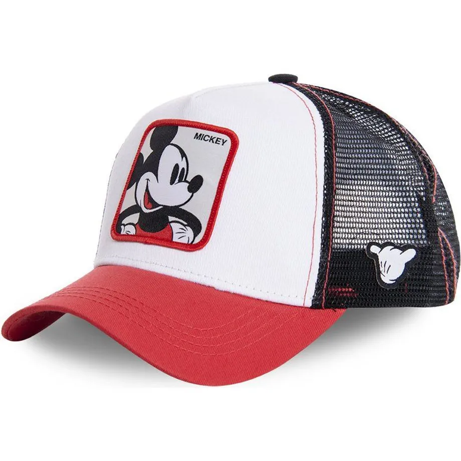 Unisex baseballová kšiltovka s motivy animovaných postaviček MICKEY RED