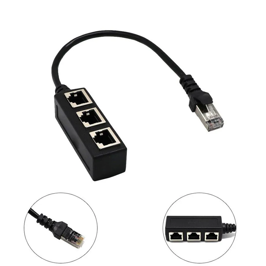 Rozdělovací 3portový kabel - Ethernetový