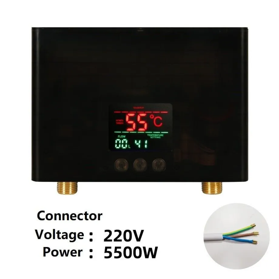 110V 220V ohřívač vody Koupelna Kuchyně Nástěnný elektrický ohřívač vody LCD displej s dálkovým ovládáním