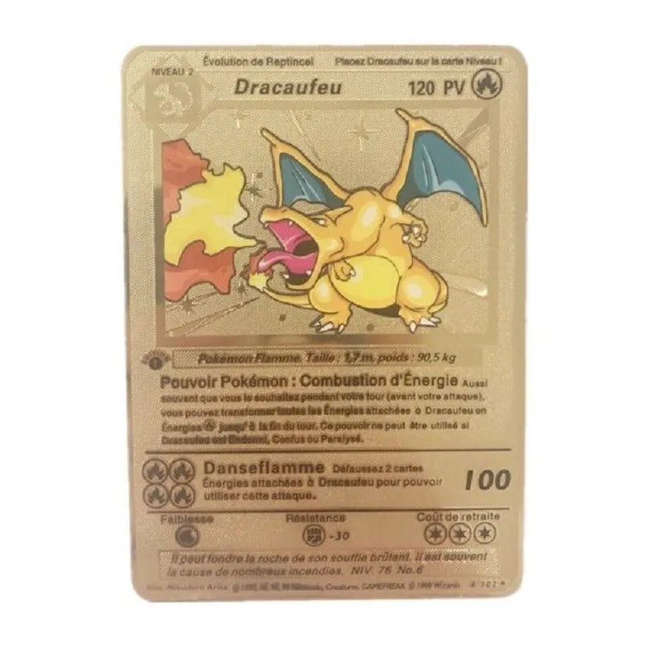 Metalická sběratelská kartička Pokémon - ks legendární karta Braelan 1