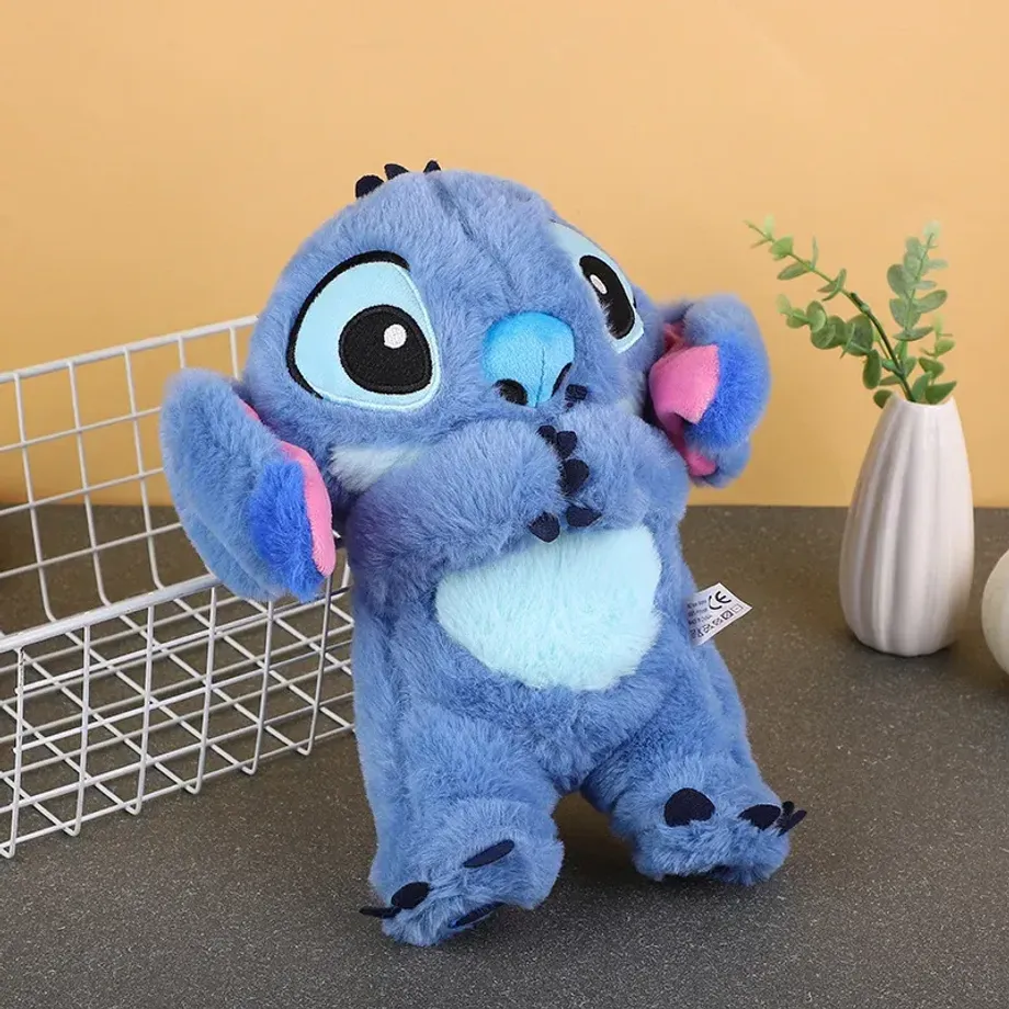 Uklidňující plyšová hračka Lilo & Stitch s hudbou a světlem pro děti na spaní