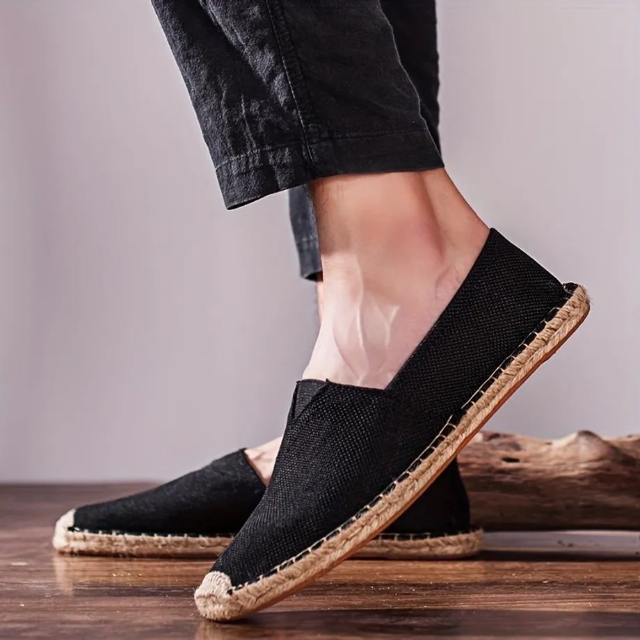 Pánské plátěné espadrilky pro pohodlnou chůzi