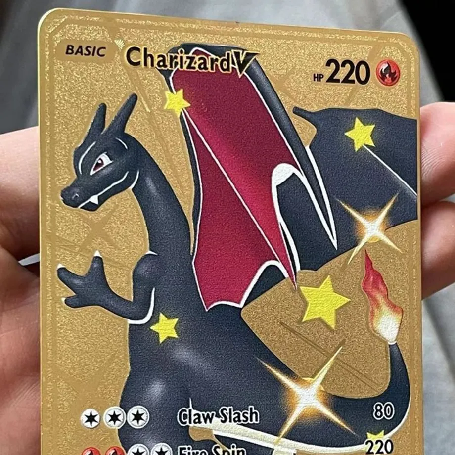 Sběratelská karta pokémon - kovové provedení