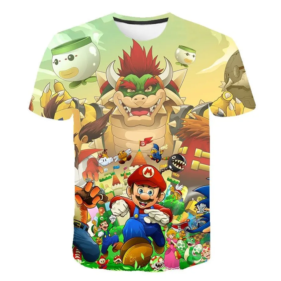 Krásné dětské tričko s 3D potiskem Mario 3128 8 let