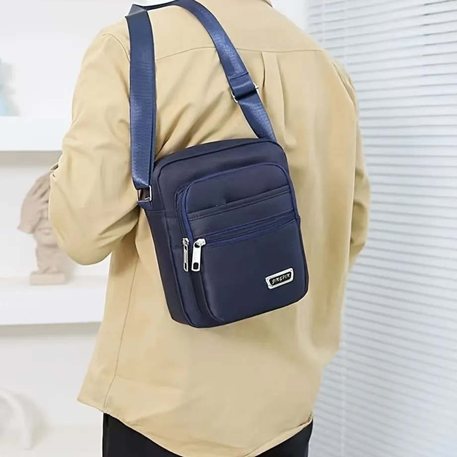 Pánská módní a ležérní taška přes rameno, messenger bag, jednoduchý design