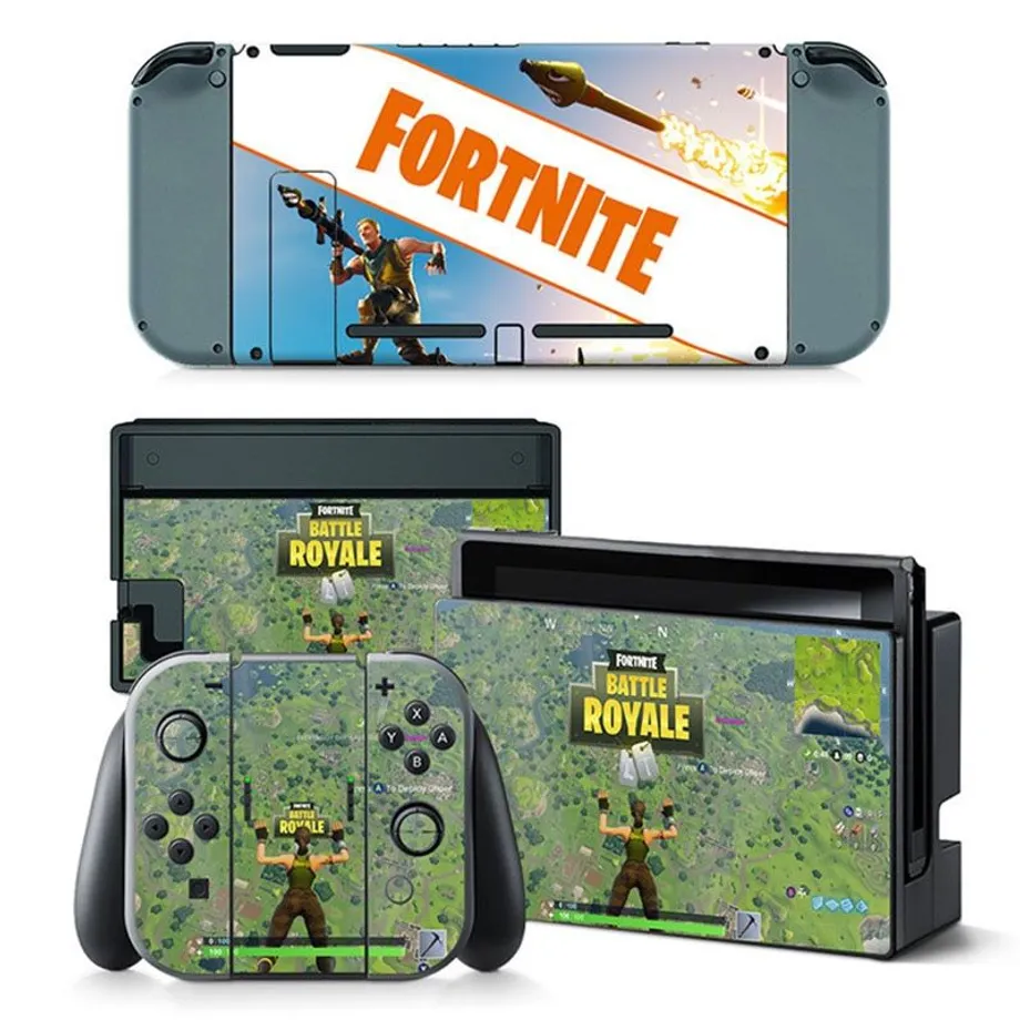 Designové nálepky na Nintendo Switch s motivem Fortnite