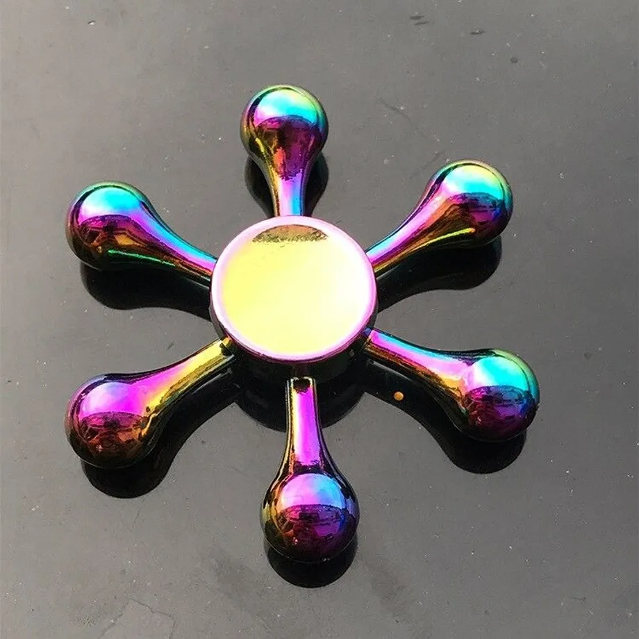 Duhový fidget spinner E64