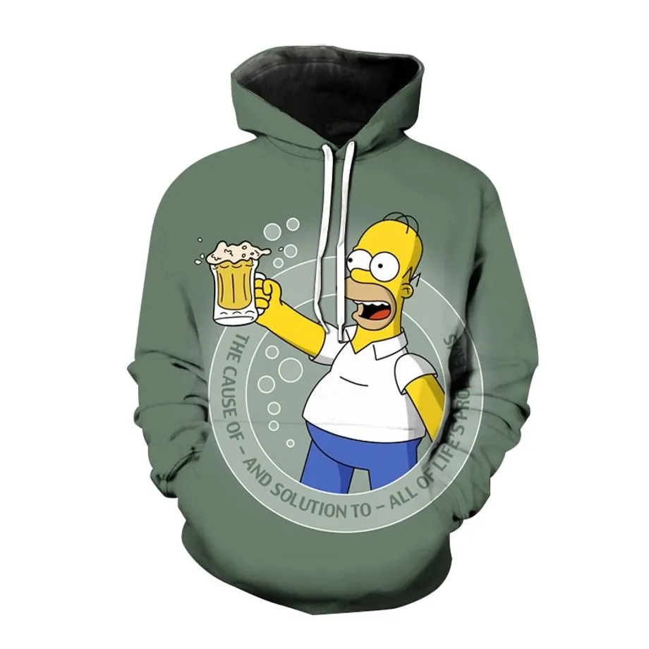 Pánská mikina Homer Simpson ahaa0312 4xl