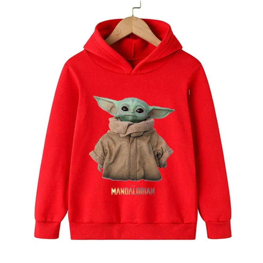 Dětská trendy klokánková mikina Baby Yoda