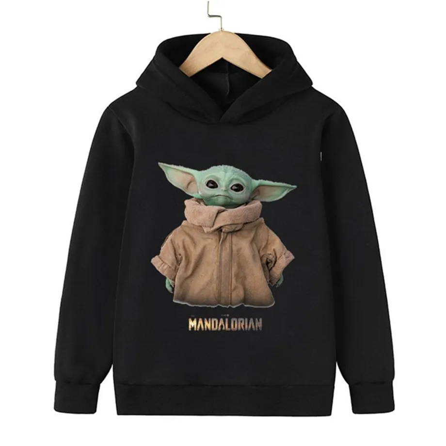 Dětská trendy klokánková mikina Baby Yoda