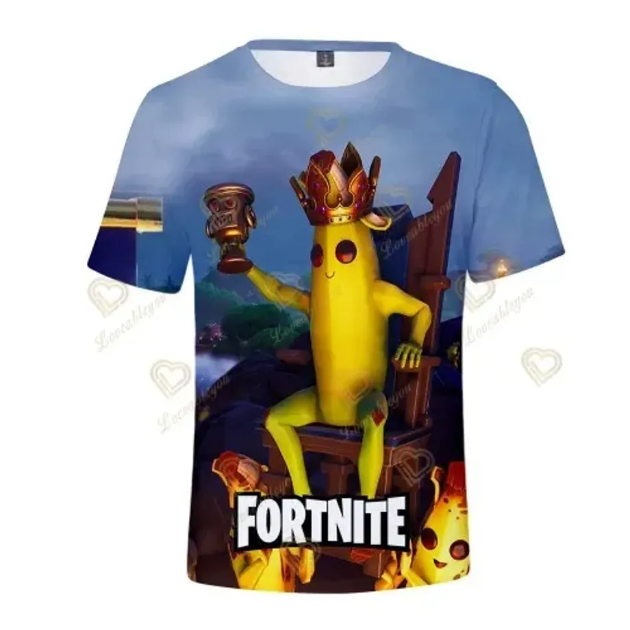 Stylové unisex tričko s krátkým rukávem a různými motivy z oblíbené hry Fortnite