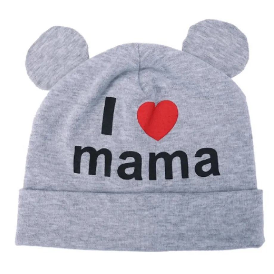 Dětská čepice s ušima I LOVE MAMA