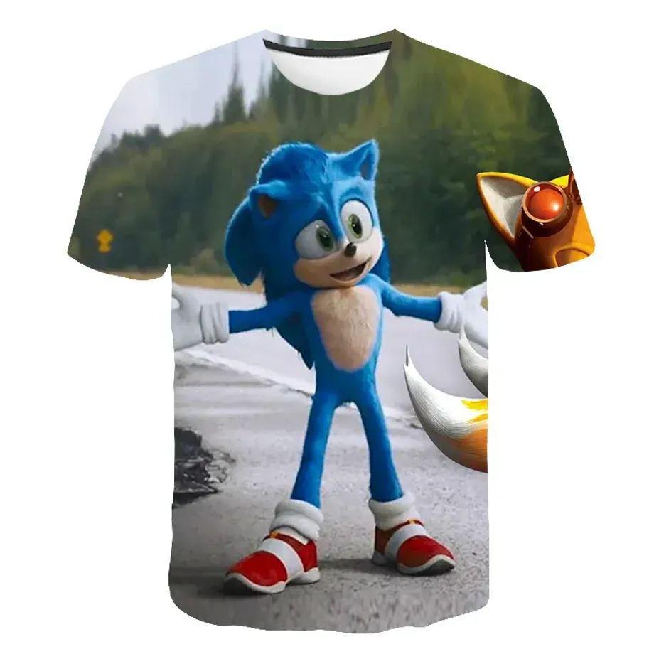 Dětské triko s potiskem různých motivů ježka Sonic