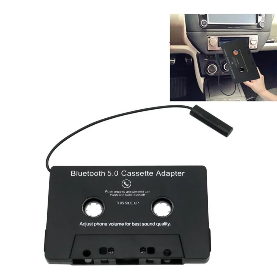 Bluetooth kazetový adaptér - černý