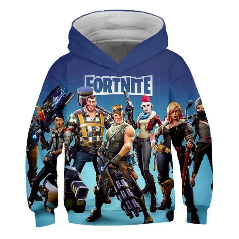 Krásná mikina s 3D potiskem počítačové hry Fortnite