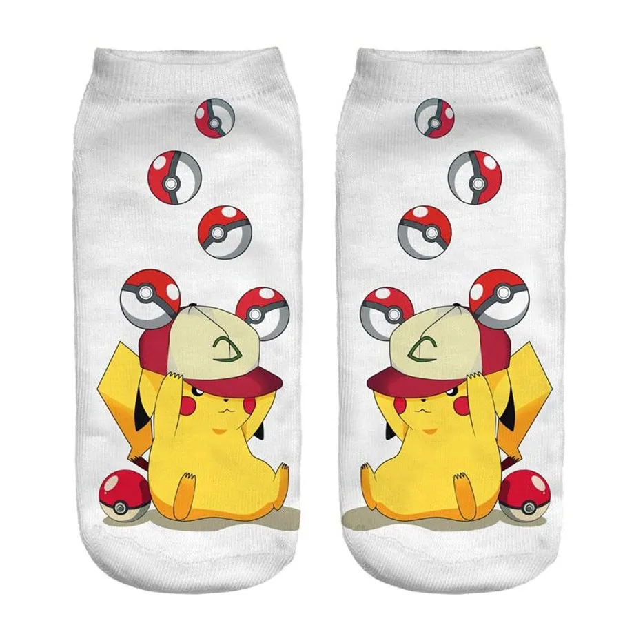 Dětské stylové ponožky s motivem Pokémonů