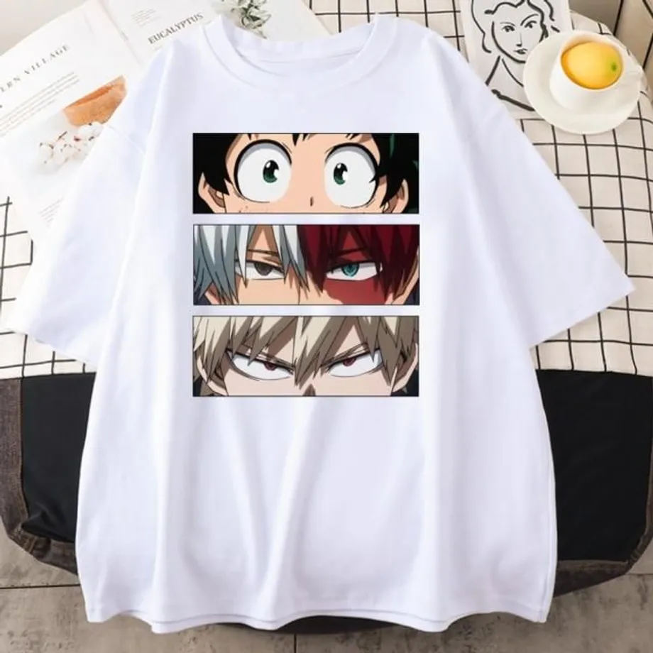 Dámské anime tričko My Hero Academia white m