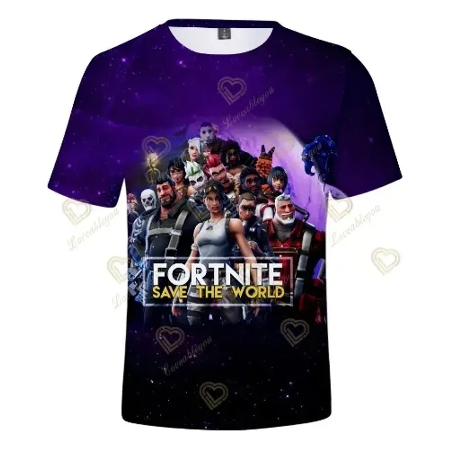 Stylové unisex tričko s krátkým rukávem a různými motivy z oblíbené hry Fortnite