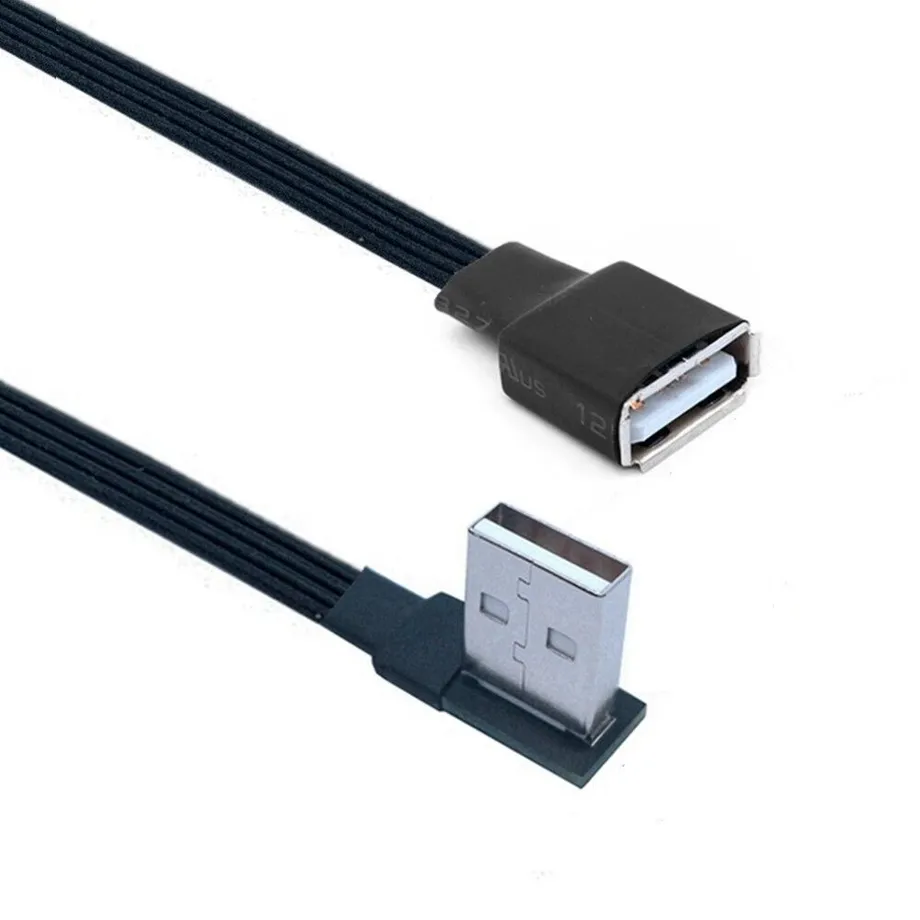 Plochý prodlužovací kabel USB.0 /F 0 cm Riley 4 10cm