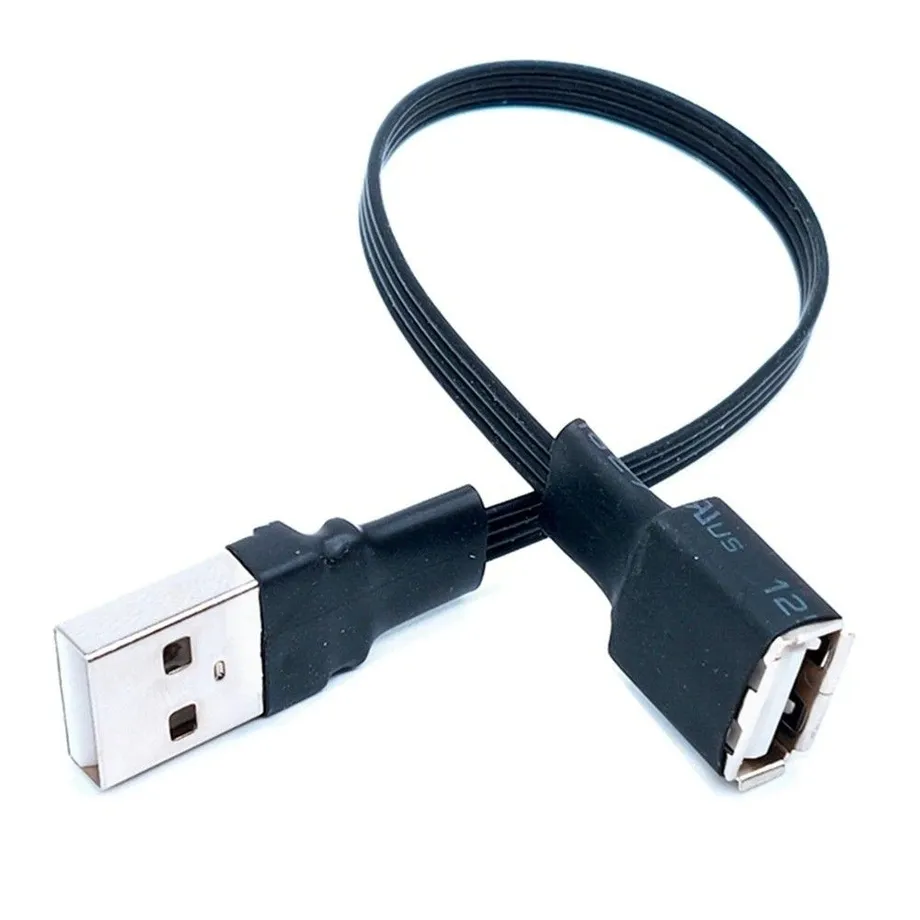 Plochý prodlužovací kabel USB.0 /F 0 cm Riley