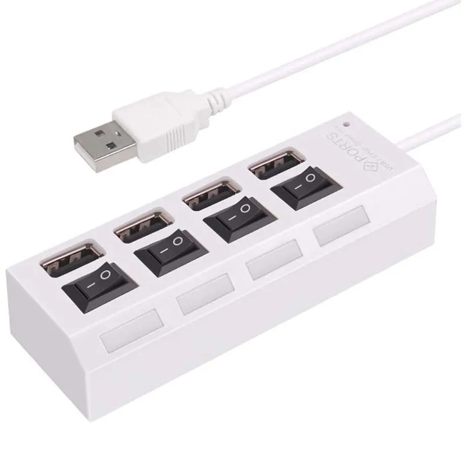 USB hub Ni32 - 4 porty s vypínačem