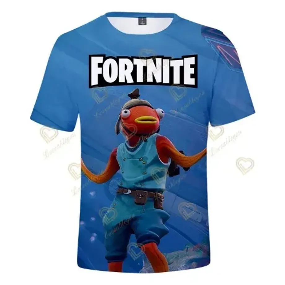 Stylové unisex tričko s krátkým rukávem a různými motivy z oblíbené hry Fortnite