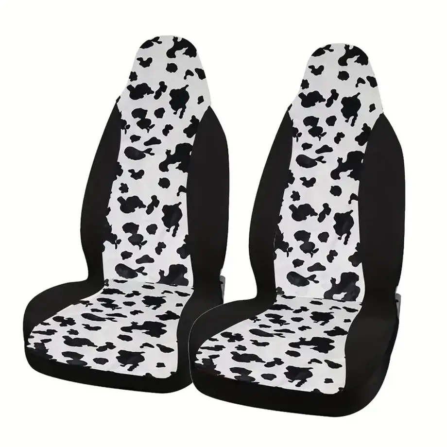 2ks Cow Pattern Jednodílný Car Universal Potah na