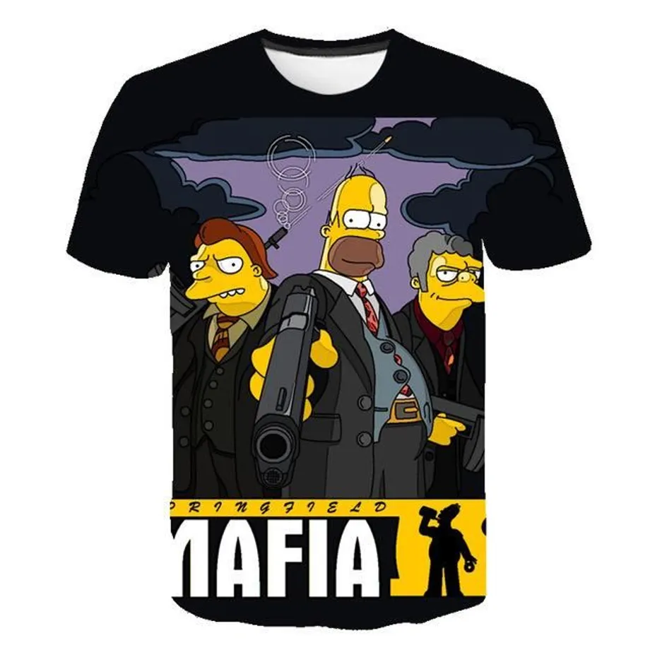 Unisex 3D tričko Simpsons