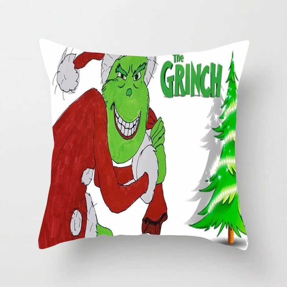 Vánoční praktický povlak na polštář s potiskem Grinch