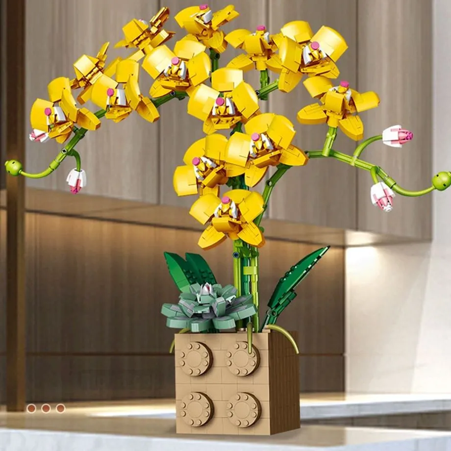 DIY luxusní stavebnice s japonským motivem orchideje ve tvaru bonsaie Hale