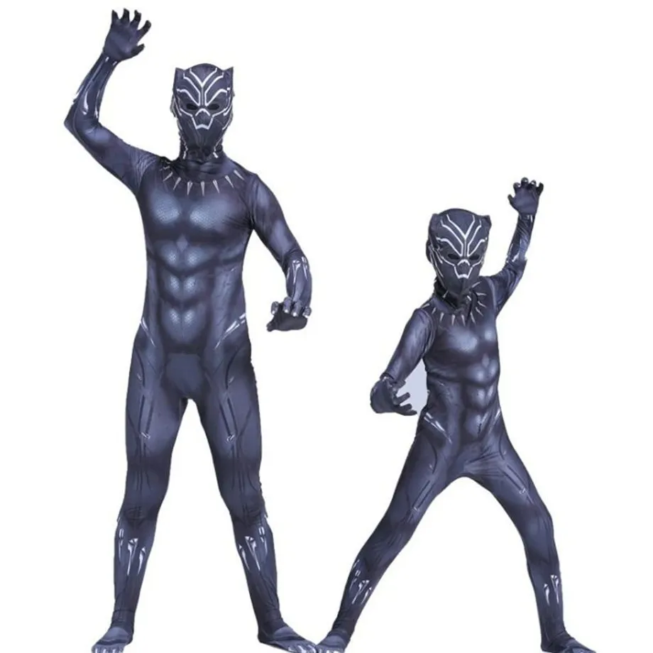 Dětský pohodlné halloweenský kostým - Black Panther