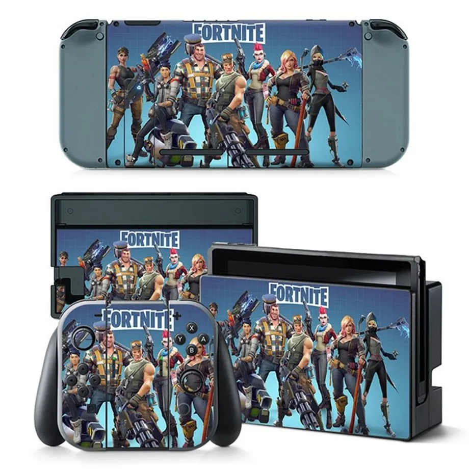 Designové nálepky na Nintendo Switch s motivem Fortnite