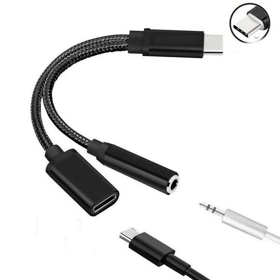 Adaptér USB-C na 3,5mm jack / USB-C