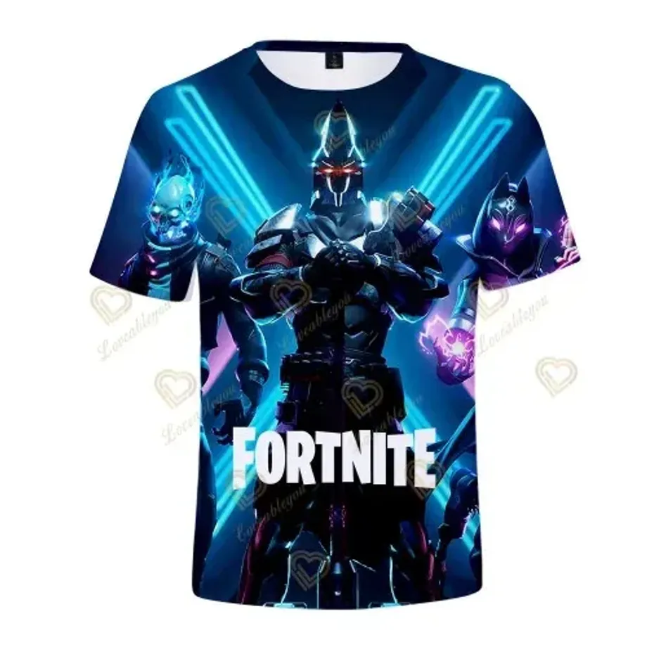 Stylové unisex tričko s krátkým rukávem a různými motivy z oblíbené hry Fortnite