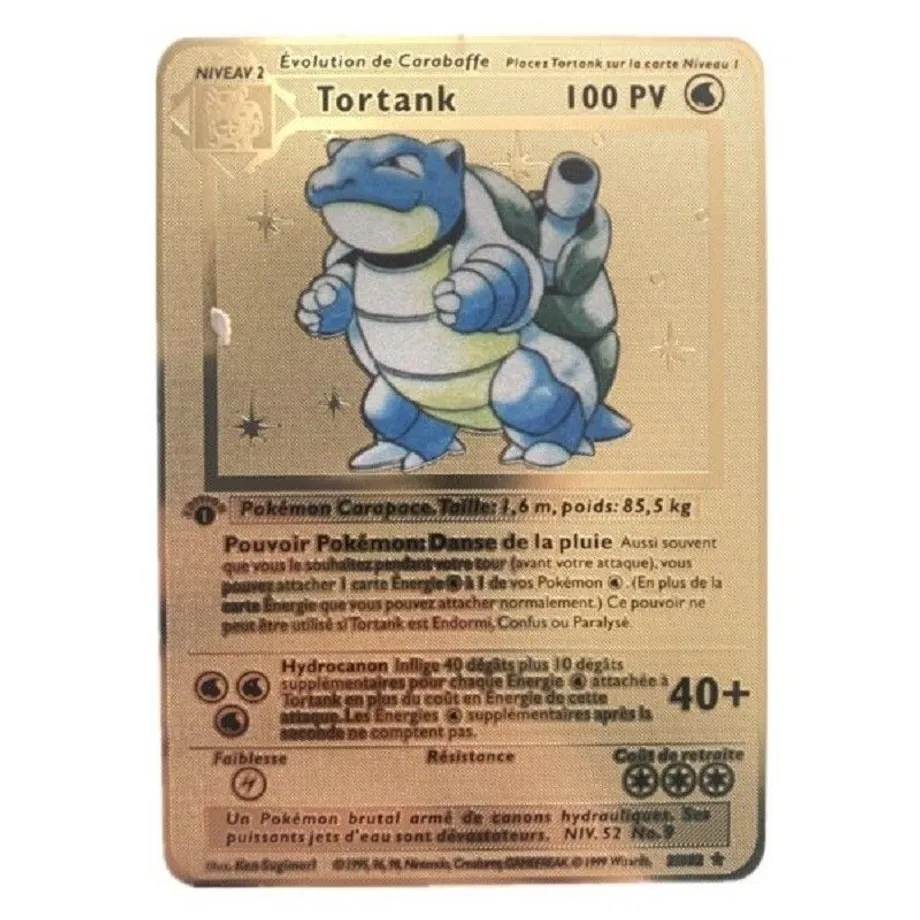 Metalická sběratelská kartička Pokémon - ks legendární karta Braelan 1