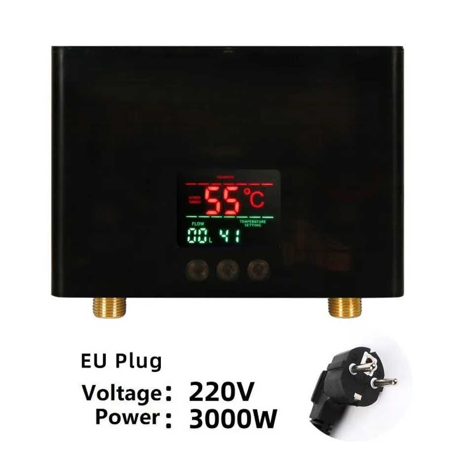 110V 220V ohřívač vody Koupelna Kuchyně Nástěnný elektrický ohřívač vody LCD displej s dálkovým ovládáním