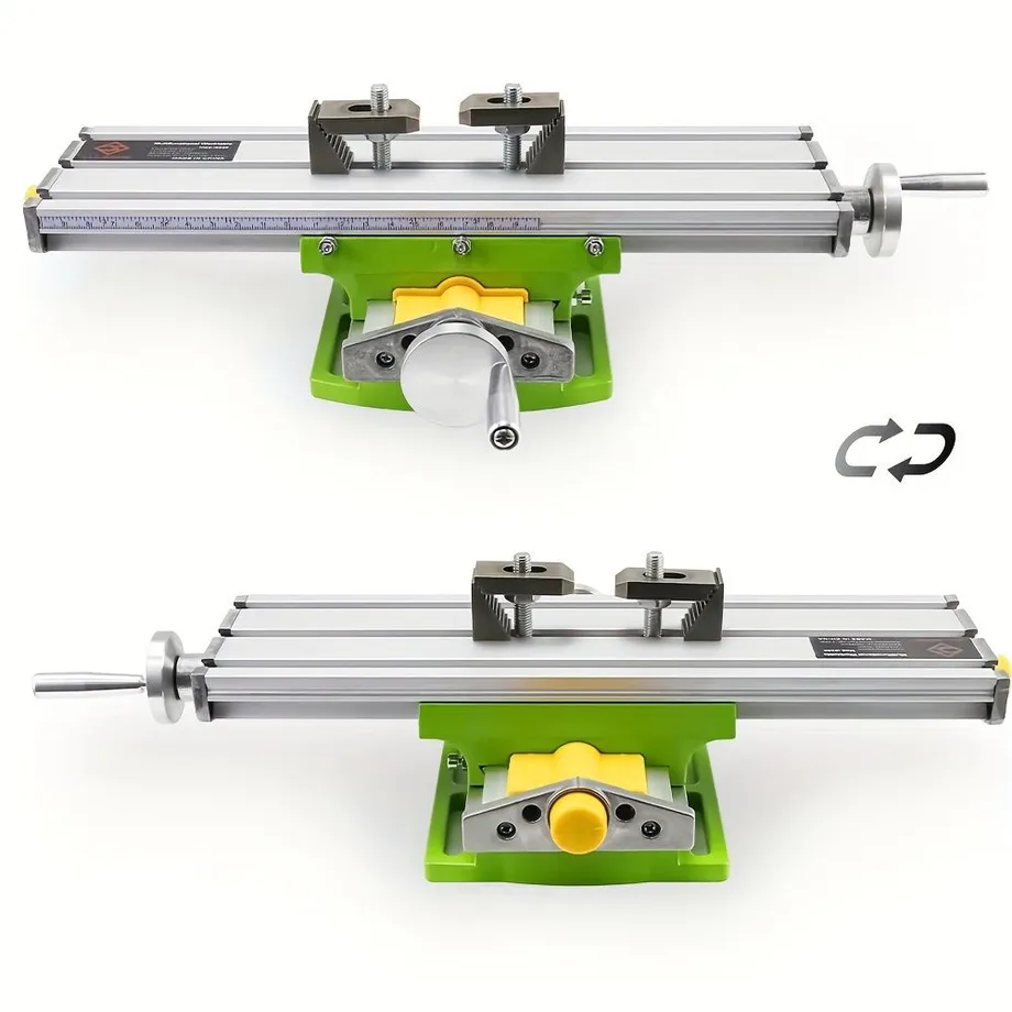 ALLSOME 1ks BG-6330 složený stůl Pracovní stůl s křížovým posuvným stolem Pracovní stůl pro frézování Vrtací stůl Multifunkční nastavitelný X-Y