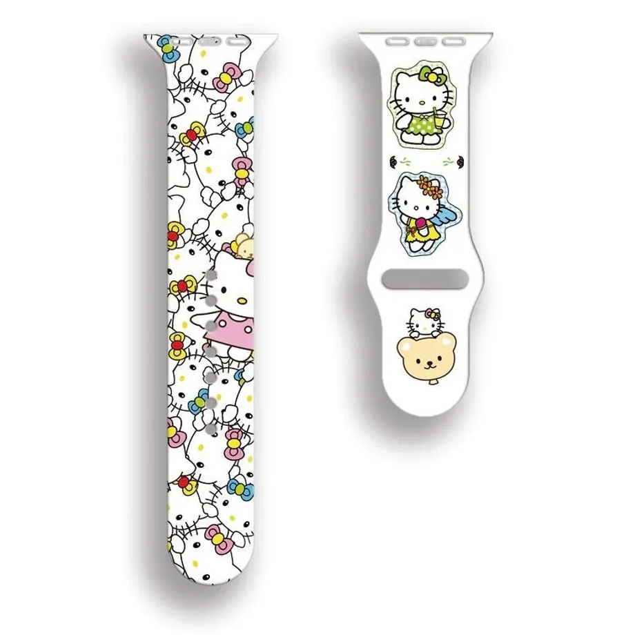 Silikonový náramek pro Apple Love kitty 38 až 41 mm