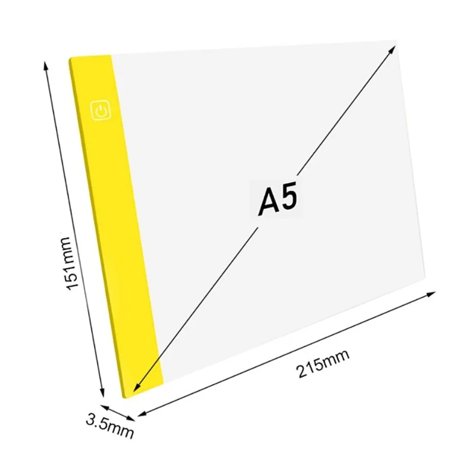 Vysoce tenká USB umělecká světelná podložka na kreslení A5