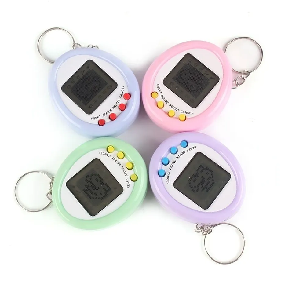 Retro dětská elektronická hračka na klíče - Tamagotchi