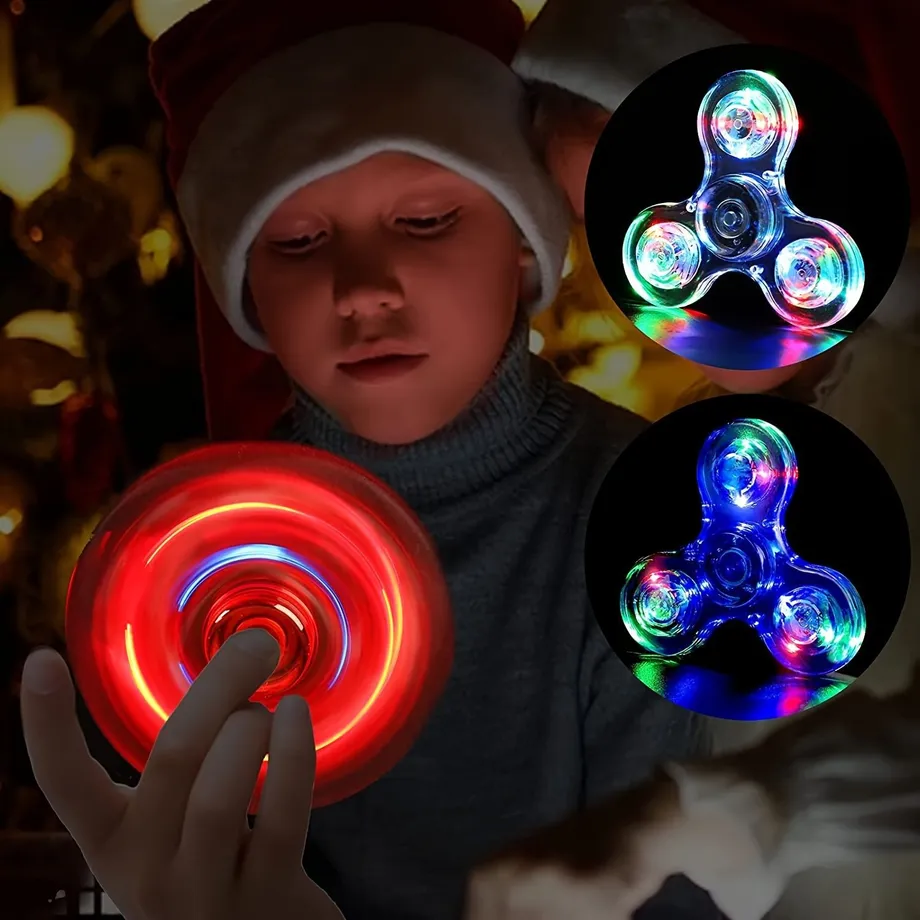 Barevný LED Fidget Spinner - Hvězda klidu pro malé šampiony