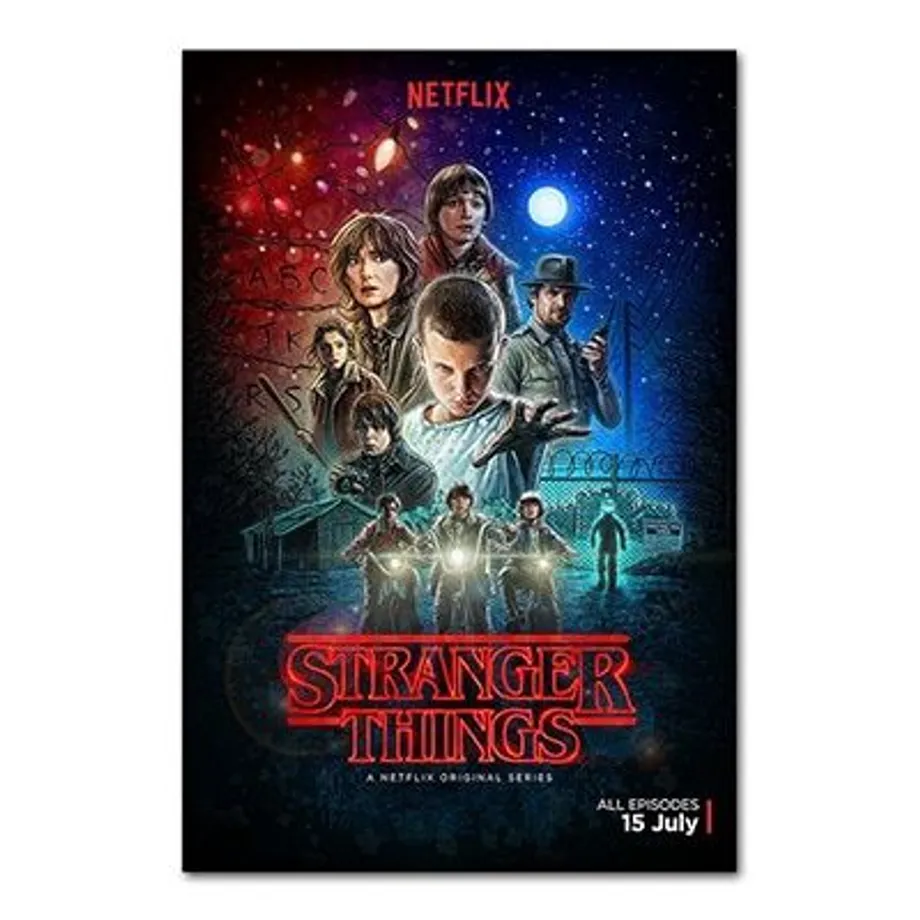 Stylový plakát na motivy seriálu Stranger Thing 1 40 X 30 cm