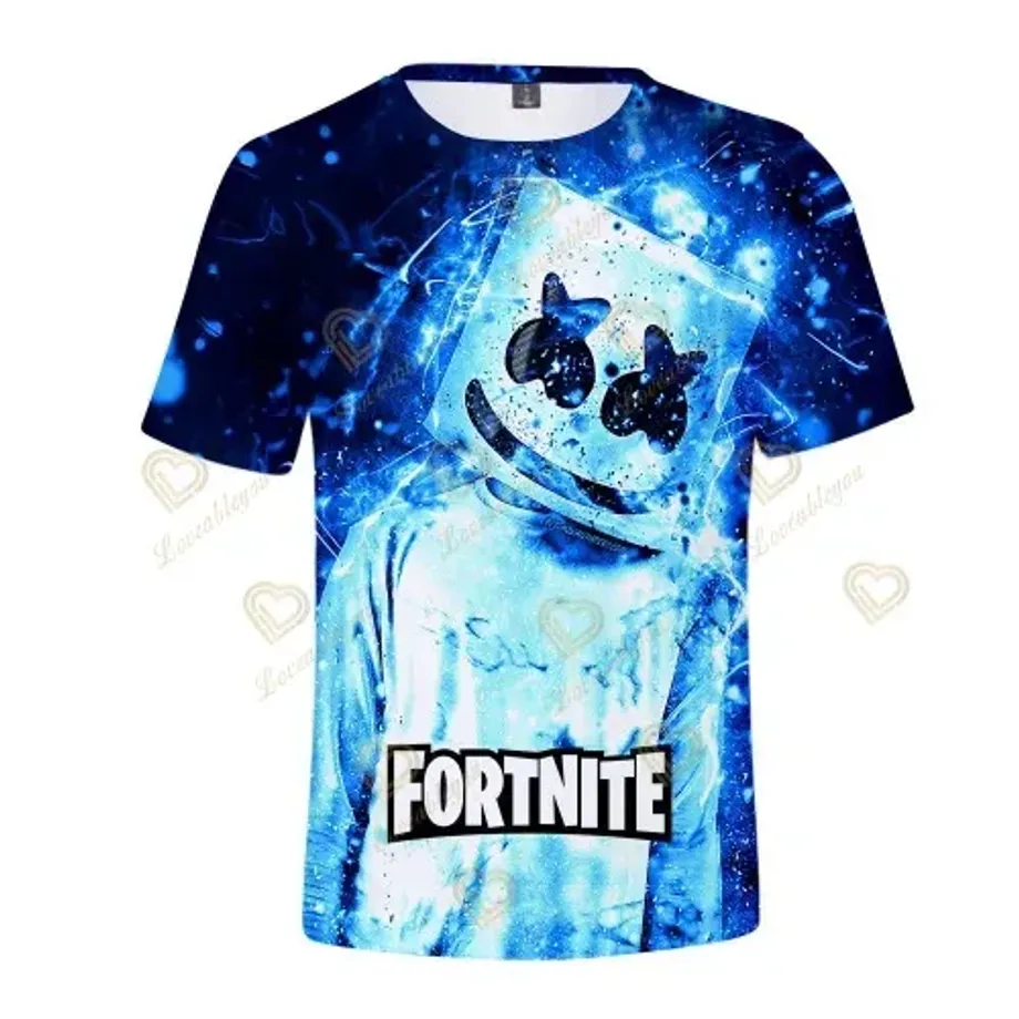 Stylové unisex tričko s krátkým rukávem a různými motivy z oblíbené hry Fortnite