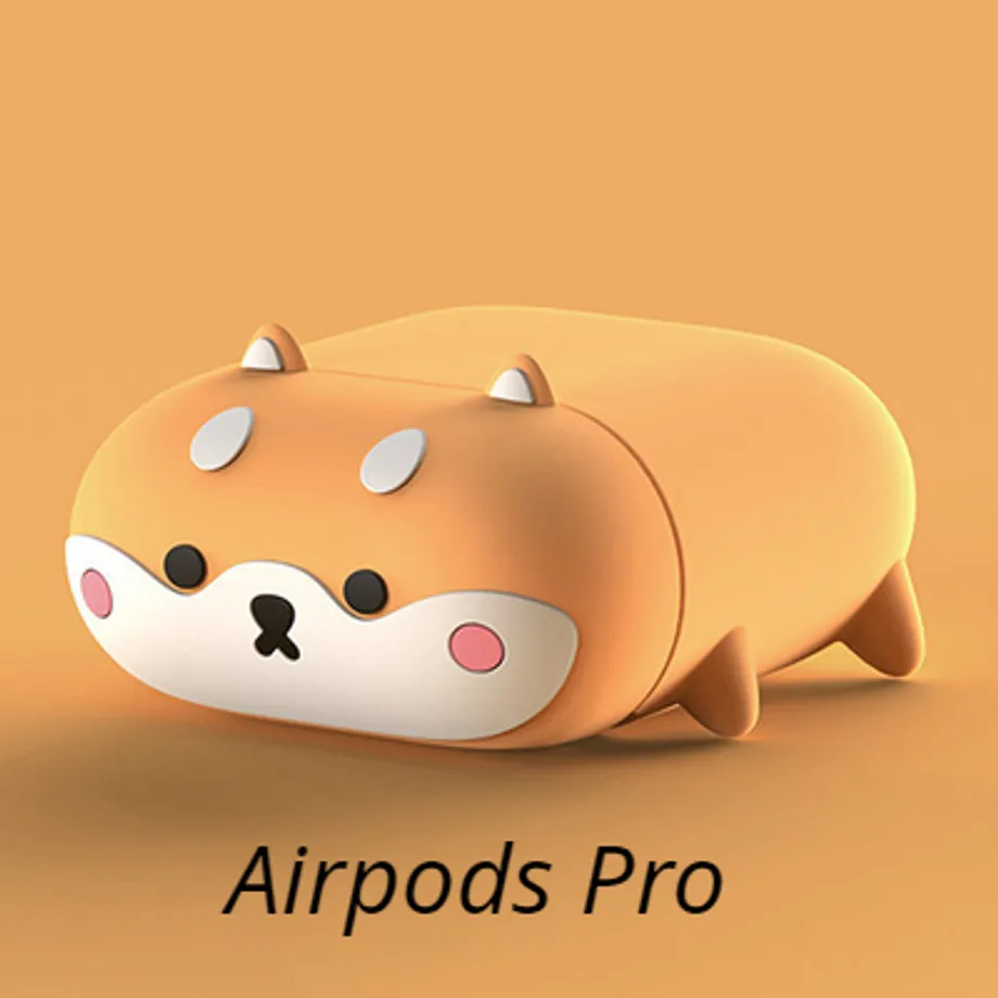 Roztomilé pouzdro na sluchátka Airpods - psík Corgi