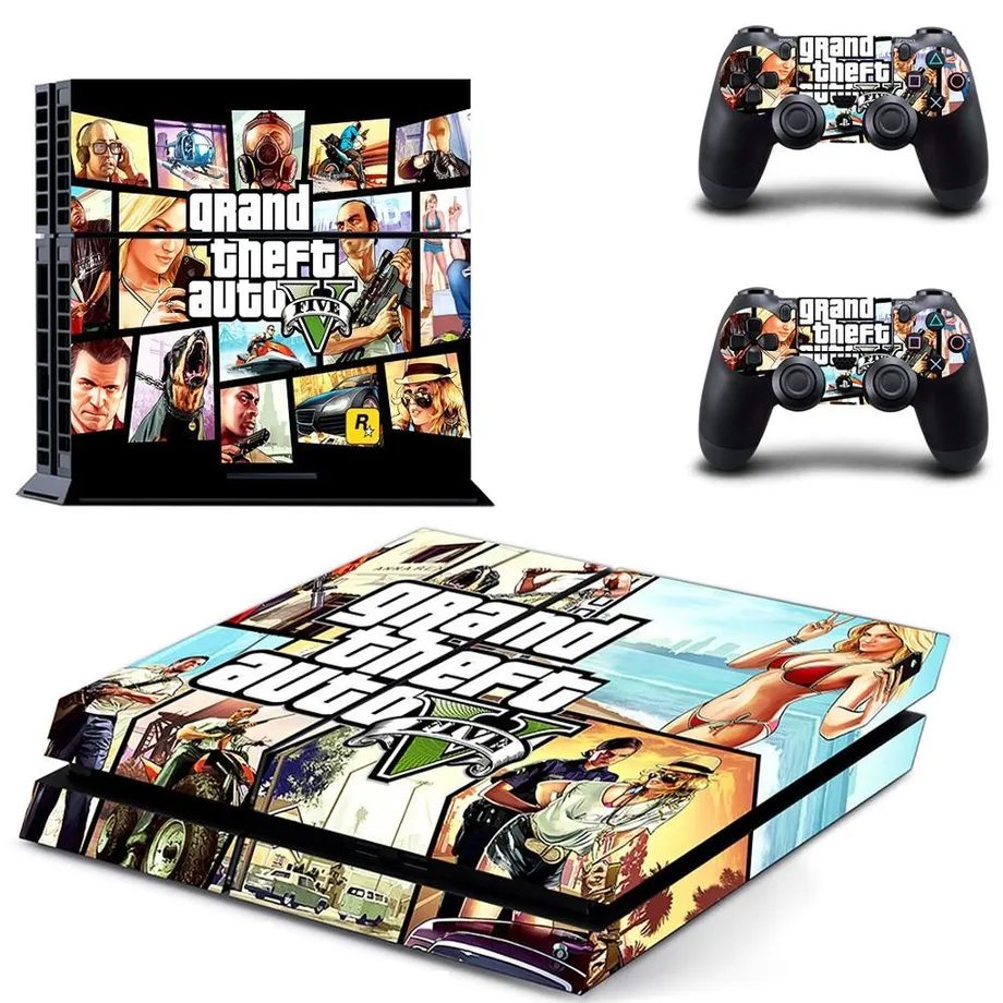 Samolepicí ochranný kryt na herní ovladače s motivem Grand Theft Auto